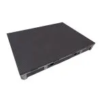 Flat LED display panel with a textured surface and metal frame.