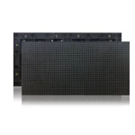 Black LED display panel with a grid pattern, showing a smooth surface and connectors on the back.