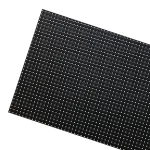 Black surface with a textured pattern of small white dots evenly spaced across it.
