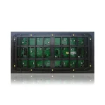 Backside view of an LED display panel showing circuit boards and connectors.