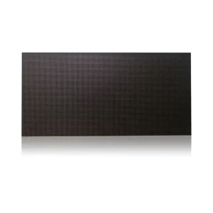 A black textured surface panel with a grid pattern and reflective bottom edge.