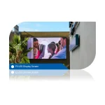 P3 LED display screen showing a group of people in a video presentation.