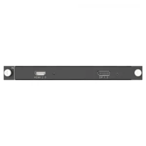 Interface panel featuring HDMI 2.0 and DisplayPort 1.2 connectors.