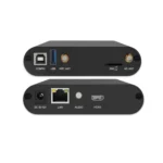 4G LTE router device with various ports including USB, HDMI, and LAN connections.