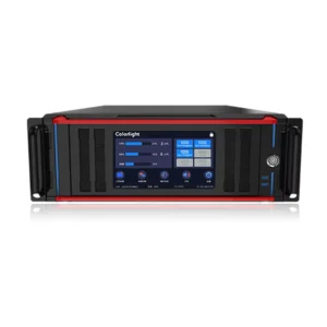Colorlight LED display controller with a digital interface and control buttons on the front panel.