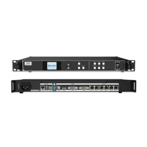 XG video processing unit with front and rear panel features including buttons and ports.