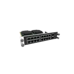 Network interface card featuring multiple Ethernet ports for connectivity.