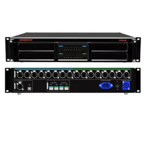 NovaStar CT-Stream video processor with multiple input and output ports on a black chassis.