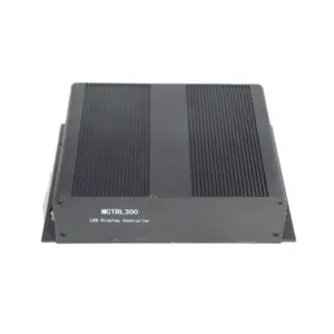 MCTRL300 LED display controller with a black casing and ventilation grooves on the top.