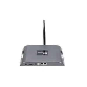 Midstar wireless router with antenna and multiple ports on the back panel.