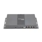 NovaStar T100 video processor with multiple input and output ports on the back panel.