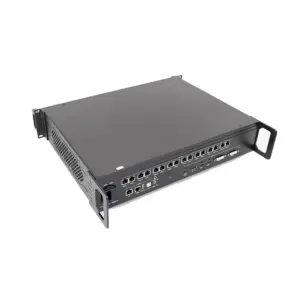 Network switch featuring multiple Ethernet and HDMI ports on the back panel.