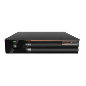TUI5 Pro network video recorder with power button and USB port on the front panel.