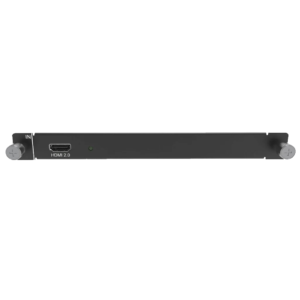 HDMI 2.0 input module with a single HDMI port and indicator light on a black panel.